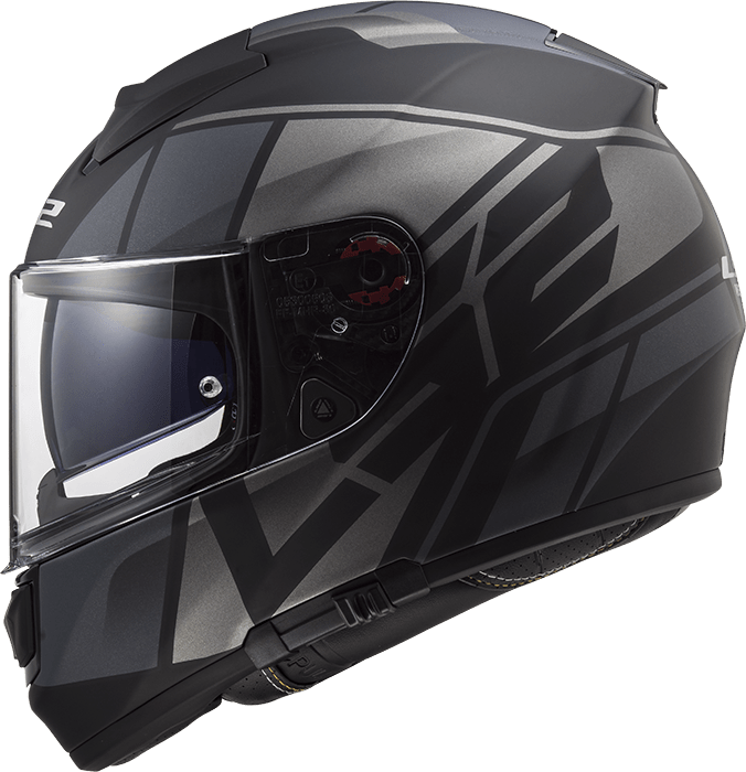 CASCO LS2 FF397 KRIPTON NEGRO MATE/TITANIO C/ PINLOCK 